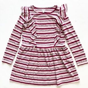 Gymboree stripe ruffle soft dress EUC M(7-8Y)